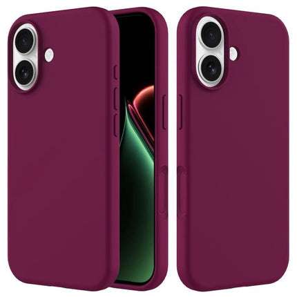Silicone iPhone Case For Everyday Protection Keeps Your Phone Safe From Scratches And Dirt slim maroon silicone case with soft interior and precise port access