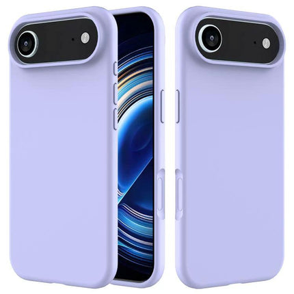 Silicone Phone Case for Everyday Protection lavender silicone case with soft flannel interior and raised camera lip for daily protection