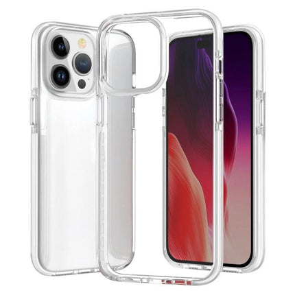 Clear Phone Case for Everyday Protection - clear TPU iPhone 15 case, anti-yellowing, slim grip with raised edges