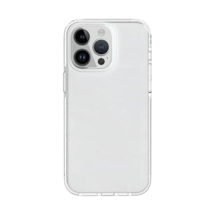 Alt Tag: Clear Phone Case for Everyday Protection - clear TPU iPhone 15 case with anti-yellowing soft-touch, raised edges and slim drop protection