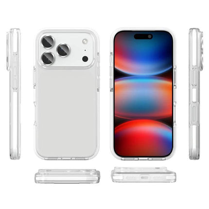 iPhone Case Durable TPU Protection For Everyday Use clear slim TPU case shown from multiple angles guarding iPhone from scratches and minor drops