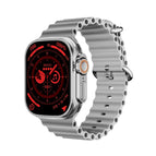 Metal Buckle Ocean Silicone Band (Silver) / Silver