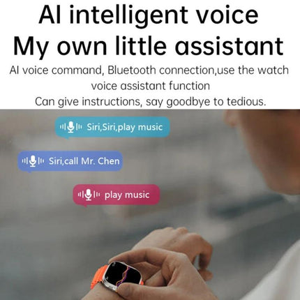 A Versatile Smart Watch for Daily Health and Activity Tracking - smartwatch with AI voice assistant, Bluetooth, music and call commands