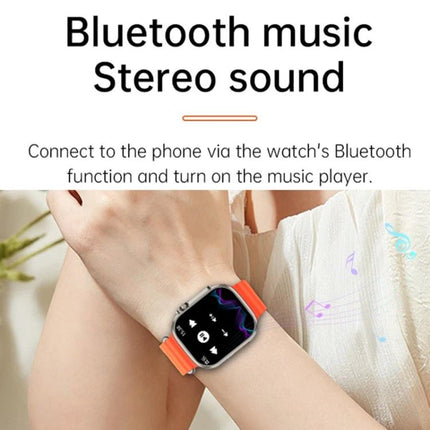 A Versatile Smart Watch for Daily Health and Activity Tracking showing Bluetooth music stereo sound and phone connectivity