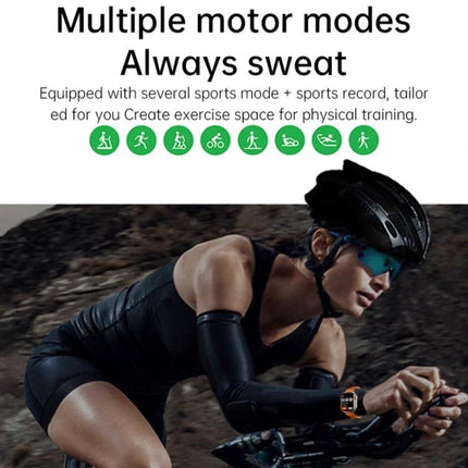 A Versatile Smart Watch for Daily Health and Activity Tracking - cyclist wearing smart watch monitoring sports modes and heart rate