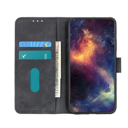 KHAZNEH Leather Phone Case Everyday Protection slim PU leather wallet case with two card slots and cash compartment