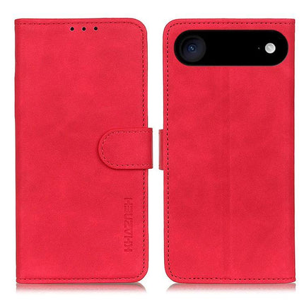 Khazneh Retro Leather Phone Case For Everyday Protection And Easy On The Go Use During Daily Commutes red PU leather wallet case with card slots and kickstand