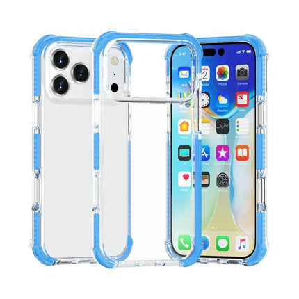 Phone Case For Everyday Protection During Daily Activities - clear blue TPU acrylic slim shockproof phone case for commuting and errands