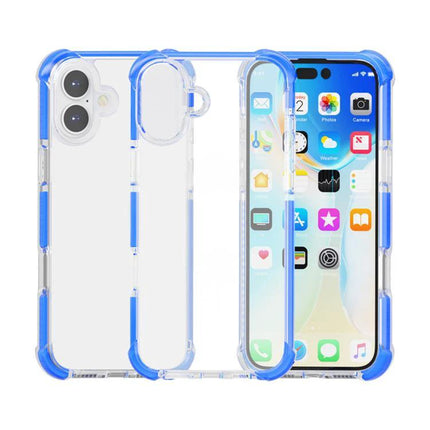 iPhone Case Durable for Everyday Protection on Commutes, Travel, and Daily Errands - clear blue TPU acrylic slim protective case