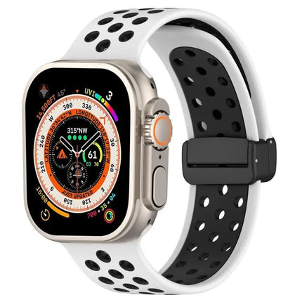 Magnetic Silicone Watch Band For Apple Watch Ultra 49mm