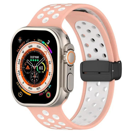 Magnetic Silicone Watch Band For Apple Watch Ultra 49mm