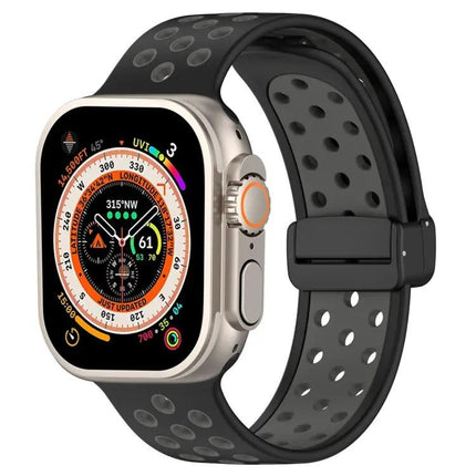 Magnetic Silicone Watch Band For Apple Watch Ultra 49mm