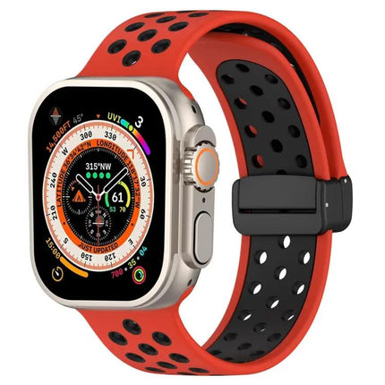 Magnetic Silicone Watch Band For Apple Watch Ultra 49mm