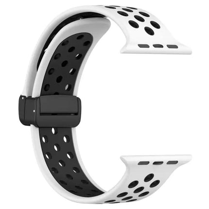 Magnetic Buckle Silicone Watch Band For Apple Watch 41mm