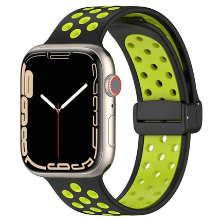 Magnetic Silicone Watch Band For Apple Watch Series 8 45mm