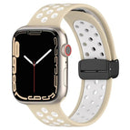 For Apple Watch SE 40mm / Khaki White