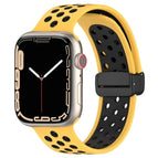 For Apple Watch SE 44mm / Yellow Black