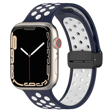 Magnetic Buckle Silicone Watch Band For Apple Watch 38mm