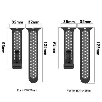 Magnetic Silicone Watch Band For Apple Watch 41mm Soft
