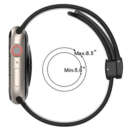 Magnetic Silicone Watch Band For Apple Watch Ultra 2 49mm