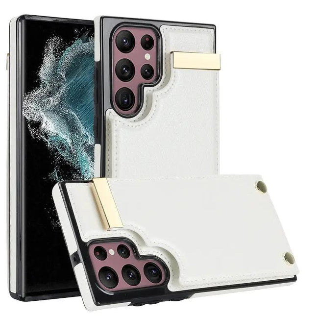 Metal Buckle Wallet Case For Galaxy S22 Ultra Note20