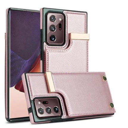 Metal Buckle Wallet Case For Galaxy S22 Ultra Note20