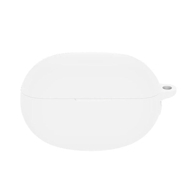 A Silicone Case That Protects Realme Earbuds for Daily Commutes - soft white silicone protective charging-friendly case