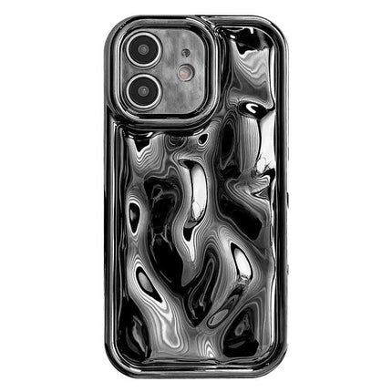 Essential Phone Case for Everyday Use Protecting Your Phone From Scratches and Dirt in Daily Life - soft TPU meteorite electroplated textured black case