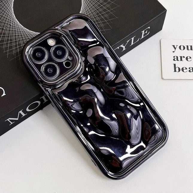 Phone Case For Everyday Protection At Home And On The Go - slim glossy black protective phone case for daily bumps and scratches