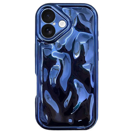 Smartphone Case For Everyday Protection Soft TPU — glossy blue soft TPU slim protective phone case with camera cutout