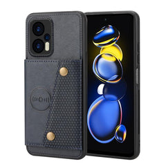 Magnetic Phone Case with Double Buckle and Card Slots