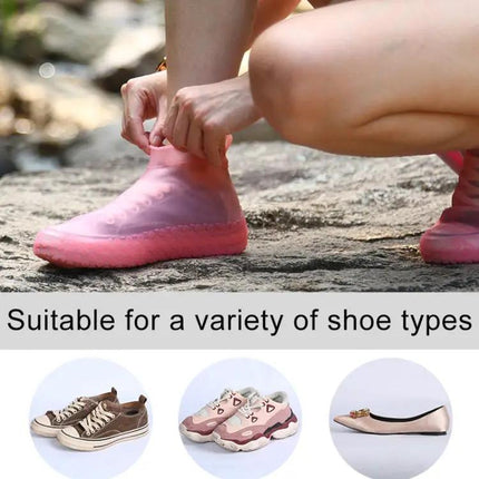 Waterproof Silicone Non-Slip Shoe Covers for Everyday Protection, Sizes S and M | Syndmart