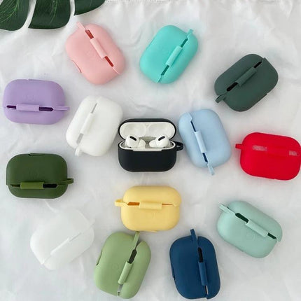 Protective Case for Earphones in Everyday Activities shown in assorted colorful TPU/PC cases protecting wireless buds