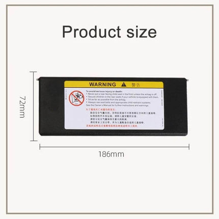 Buick Chevrolet Left Hand Drive Sun Visor Mirror Black replacement visor mirror 186mm x 72mm black ABS, left-hand drive