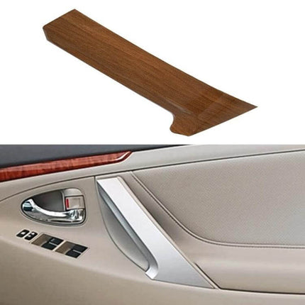 Interior Door Handle Cover For Camry Left Front Replacement - wood grain ABS+PC direct-fit cover, OE 74646-060805, restores left-front interior finish