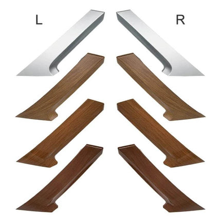 Interior Door Handle Cover For Camry Left Front Replacement - chrome and woodgrain ABS+PC trim pieces, direct-fit OE 74646-060805