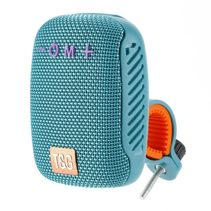 Bluetooth Portable Speaker For Cycling And Daily Outdoor Use compact teal bike speaker with mount and Bluetooth 5.3 features