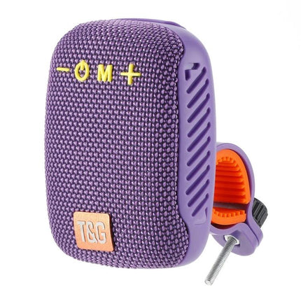 Bluetooth Portable Speaker For Cycling And Daily Outdoor Use compact purple clip-on Bluetooth 5.3 speaker for bike rides