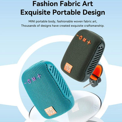 Bluetooth Portable Speaker For Cycling And Daily Outdoor Use compact woven fabric speaker with clip for bike rides
