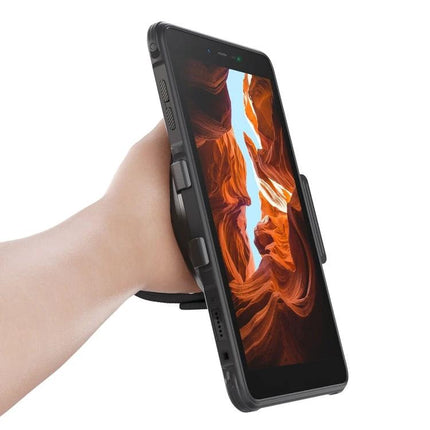 Ulefone Hand Strap and Kickstand for Armor Pad Tablets showing adjustable hand strap and kickstand for one-handed use and secure grip