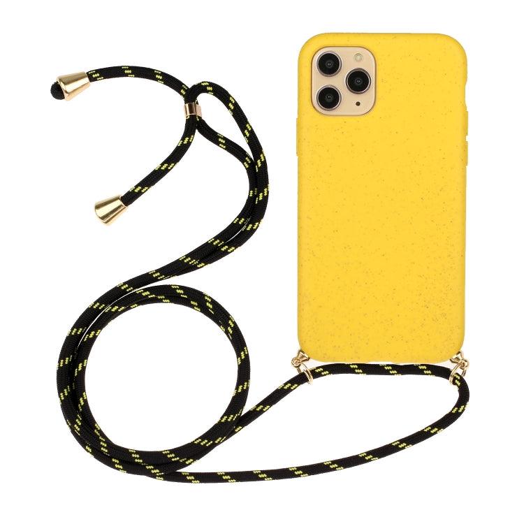 Eco-Friendly Wheat Straw & TPU Phone Case with Convenient Lanyard