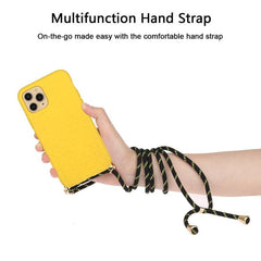 Eco-Friendly Wheat Straw & TPU Phone Case with Convenient Lanyard