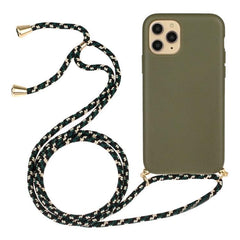 Eco-Friendly Wheat Straw & TPU Phone Case with Convenient Lanyard