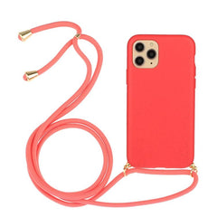 Eco-Friendly Wheat Straw & TPU Phone Case with Convenient Lanyard