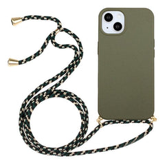 Eco-Friendly Wheat Straw & TPU Phone Case with Convenient Lanyard