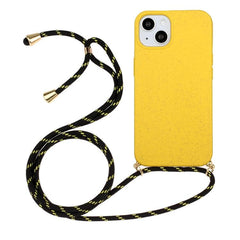 Eco-Friendly Wheat Straw & TPU Phone Case with Convenient Lanyard