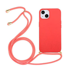 Eco-Friendly Wheat Straw & TPU Phone Case with Convenient Lanyard