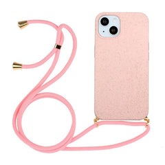 Eco-Friendly Wheat Straw & TPU Phone Case with Convenient Lanyard