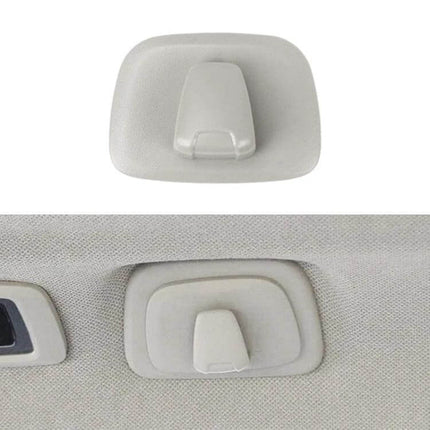 Left-Drive Car Coat Hook Hanger For Volvo SUVs, Keeps Small Gear - grey ABS ceiling hook for keys, masks, cables, no-drill install