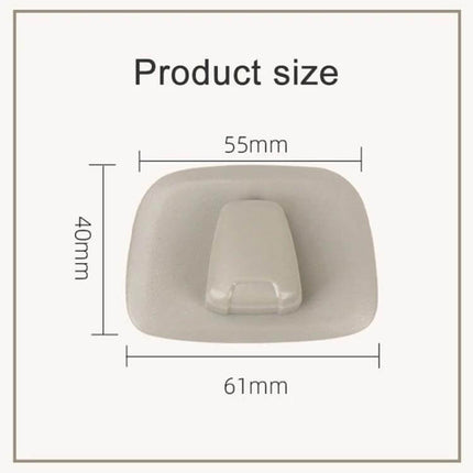 Left-Drive Car Coat Hook Hanger For Volvo SUVs, Keeps Small Gear - ABS plastic 61x55x40mm compact hook for keys cables masks, no tools installation
